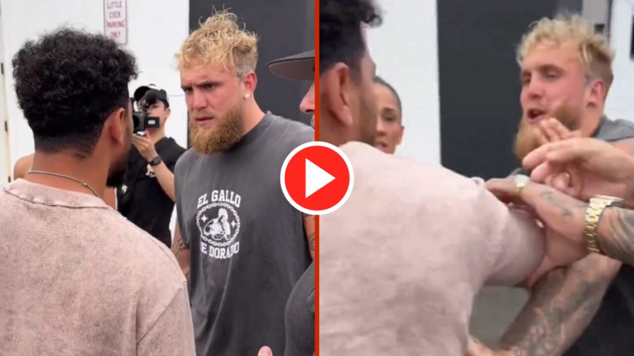 Jake Paul Has Heated Confrontation With Boxer Who Was Set To Fight Amir Khan