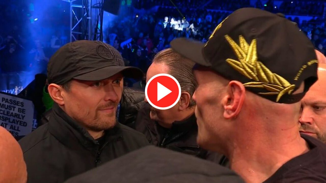 Tyson Fury And Usyk In Fiery Face Off: "Let's Get It On!"