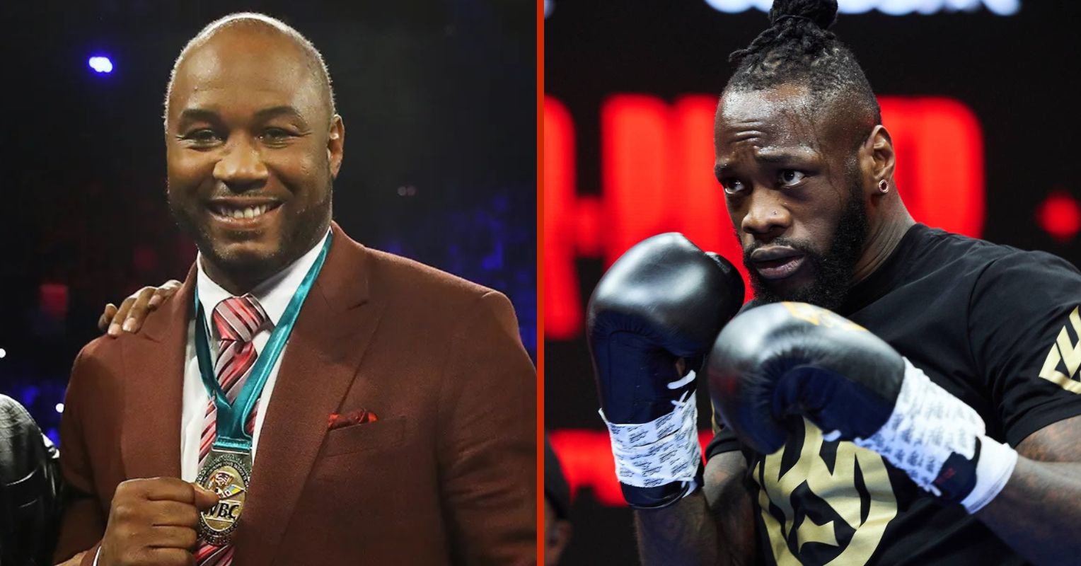 Lennox Lewis Gives Honest Verdict On Deontay Wilder What He Said Didn   Lennox Lewis And Deontay Wilder 